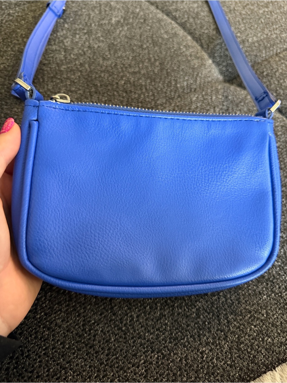 Royal Blue Mini Crossbody Bag - Picture 3 of 5